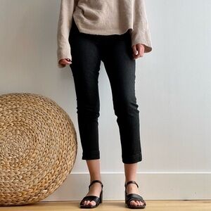 NWT UNITED COLORS OF BENETTON BLACK ANKLE SLIM CHINOS  TROUSERS- 2